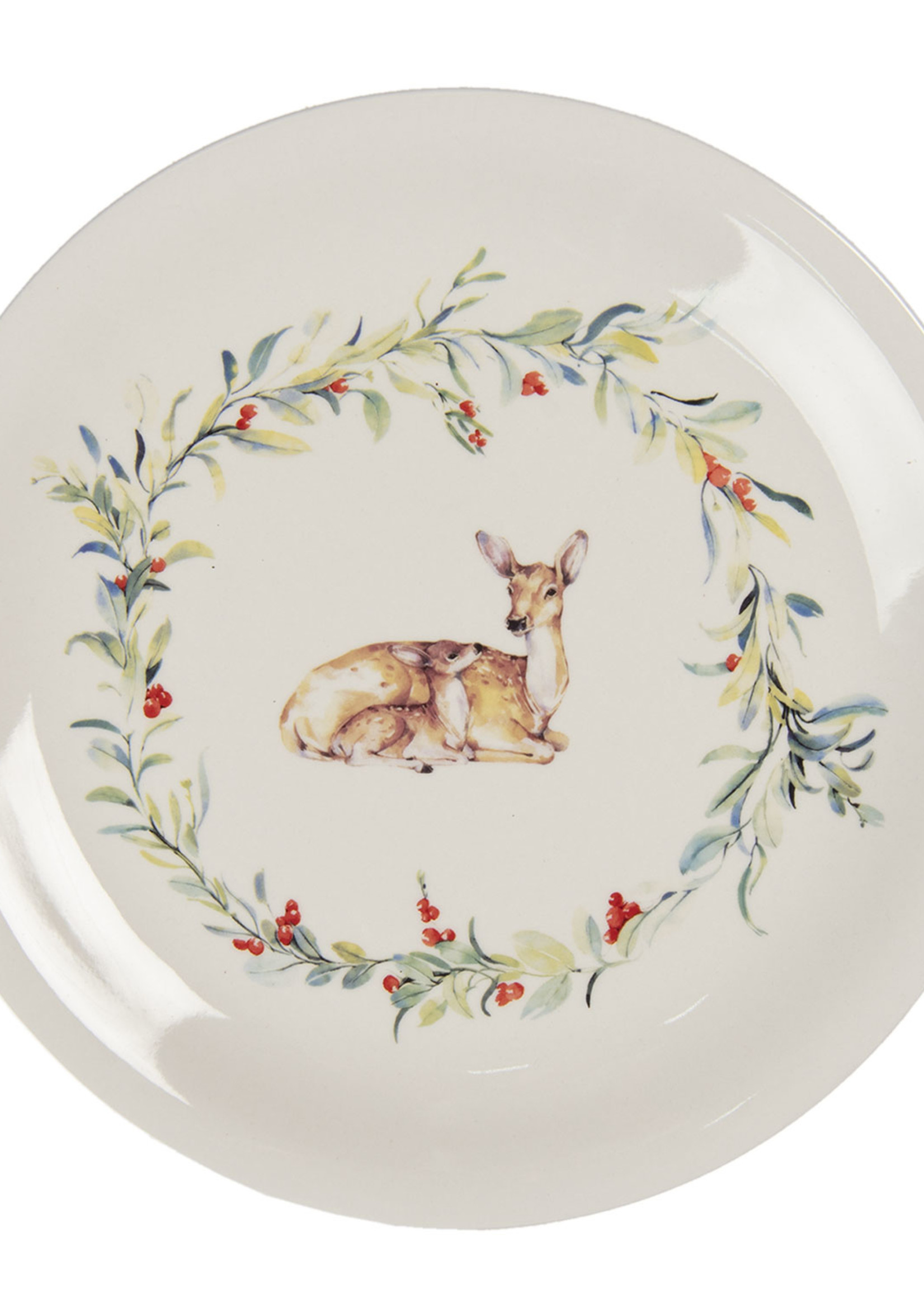 Clayre & Eef Groot bord Ø 28*2 cm DCHFP