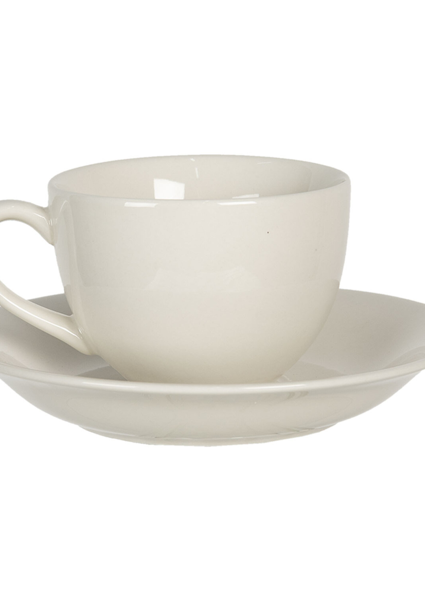 Clayre & Eef Tasse et soucoupe Ø 15*7 cm / 200 ml DCHKS