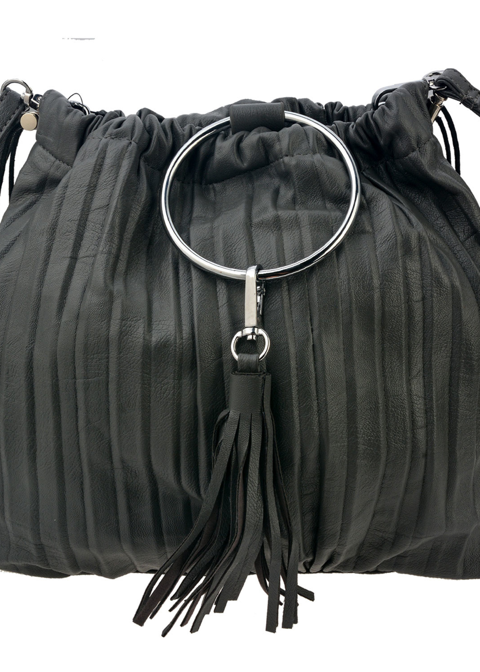 Clayre & Eef Tas 30*28*12 cm grijs JZBG0168G