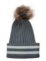 Clayre & Eef Bonnet 20 cm gris JZCA0017G
