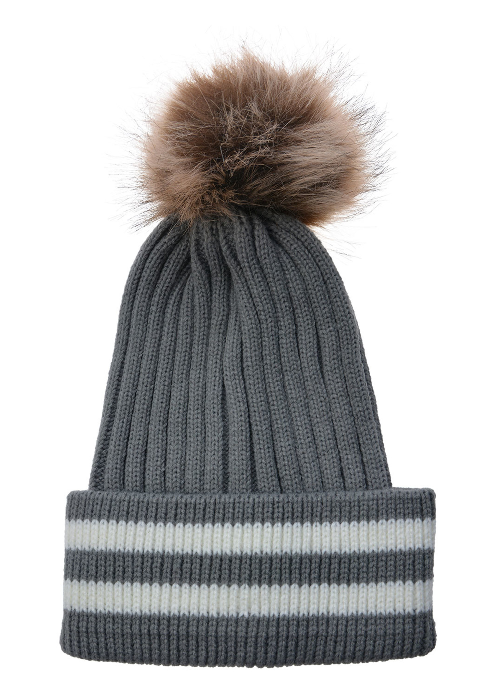 Clayre & Eef Bonnet 20 cm gris JZCA0017G