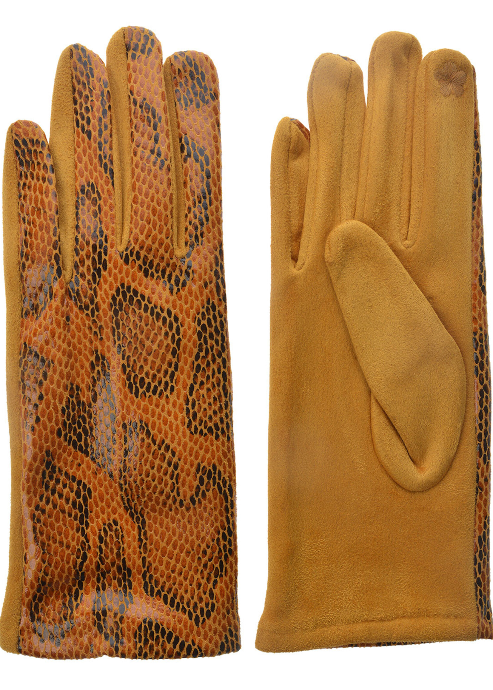 Clayre & Eef Gants 9*24 cm jaune JZGL0034Y