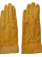 Clayre & Eef Handschoenen 8*24 cm geel JZGL0035Y