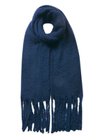 Clayre & Eef Écharpe 50*180 cm bleu JZSC0479BL