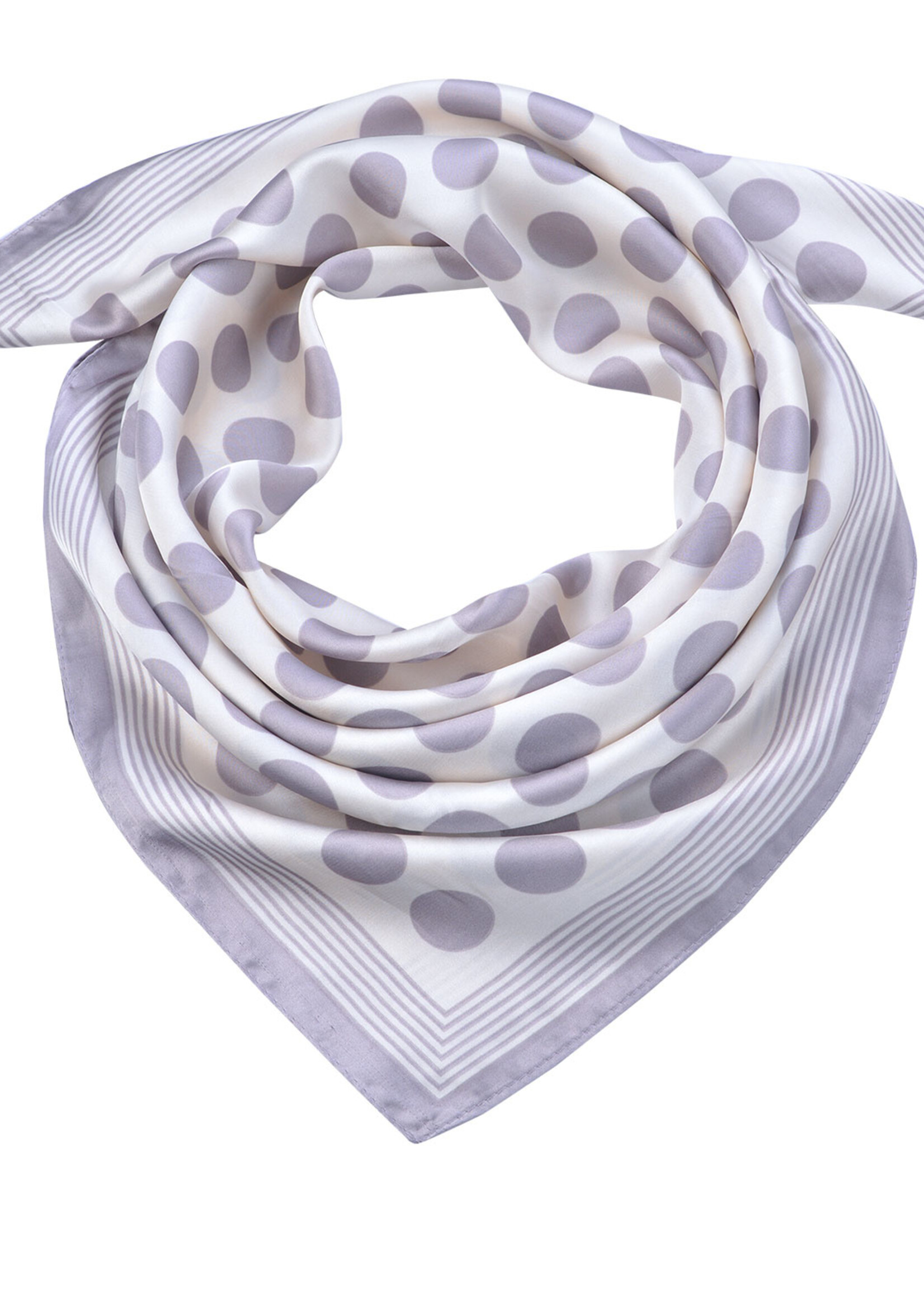 Clayre & Eef Écharpe 70*70 cm gris JZSC0561G