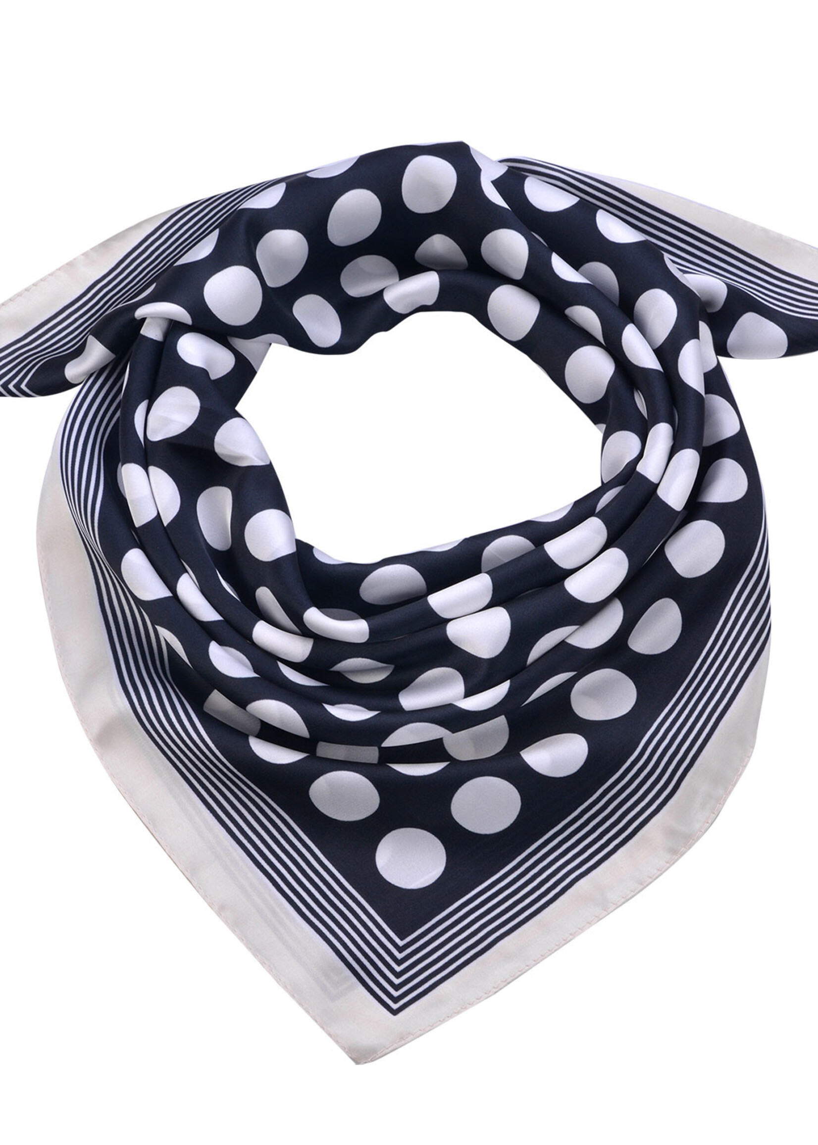 Clayre & Eef Écharpe 70*70 cm noir JZSC0561Z