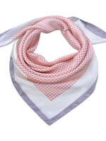 Clayre & Eef Écharpe 70*70 cm rose JZSC0562P