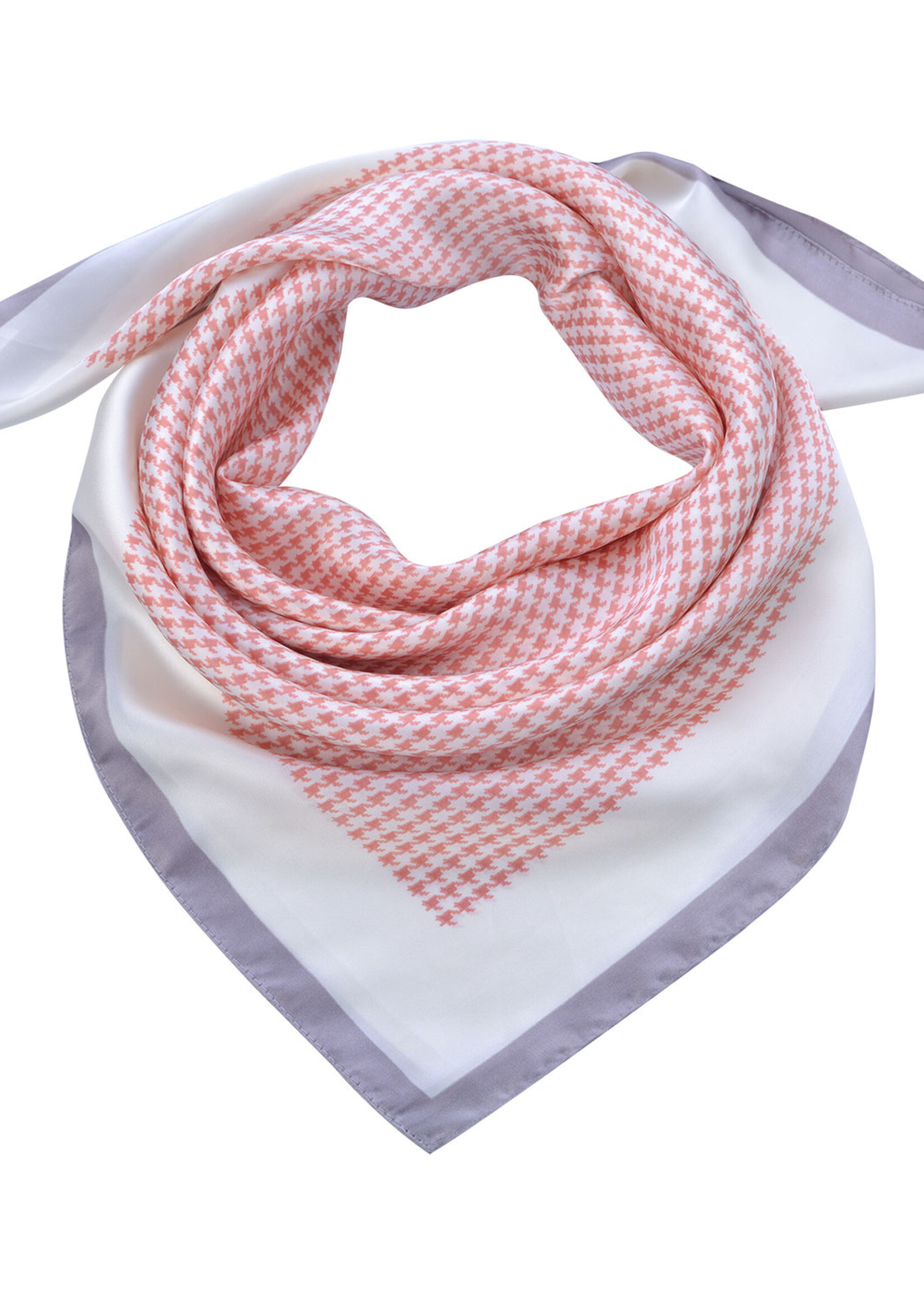 Clayre & Eef Écharpe 70*70 cm rose JZSC0562P