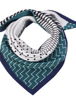 Clayre & Eef Sjaal 70*70 cm groen JZSC0563GR