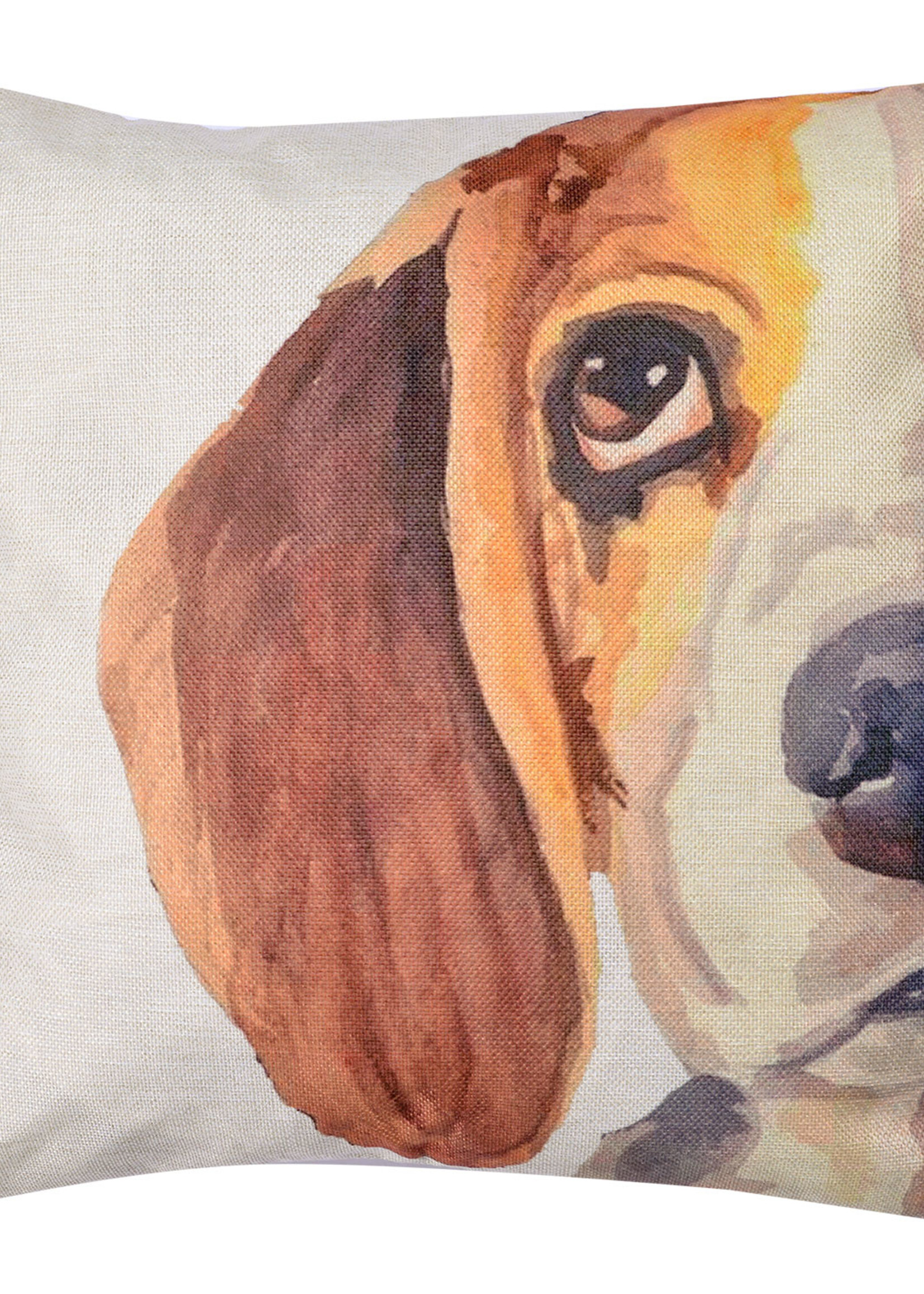 Clayre & Eef Housse de coussin chien 43*43 cm KT021.232