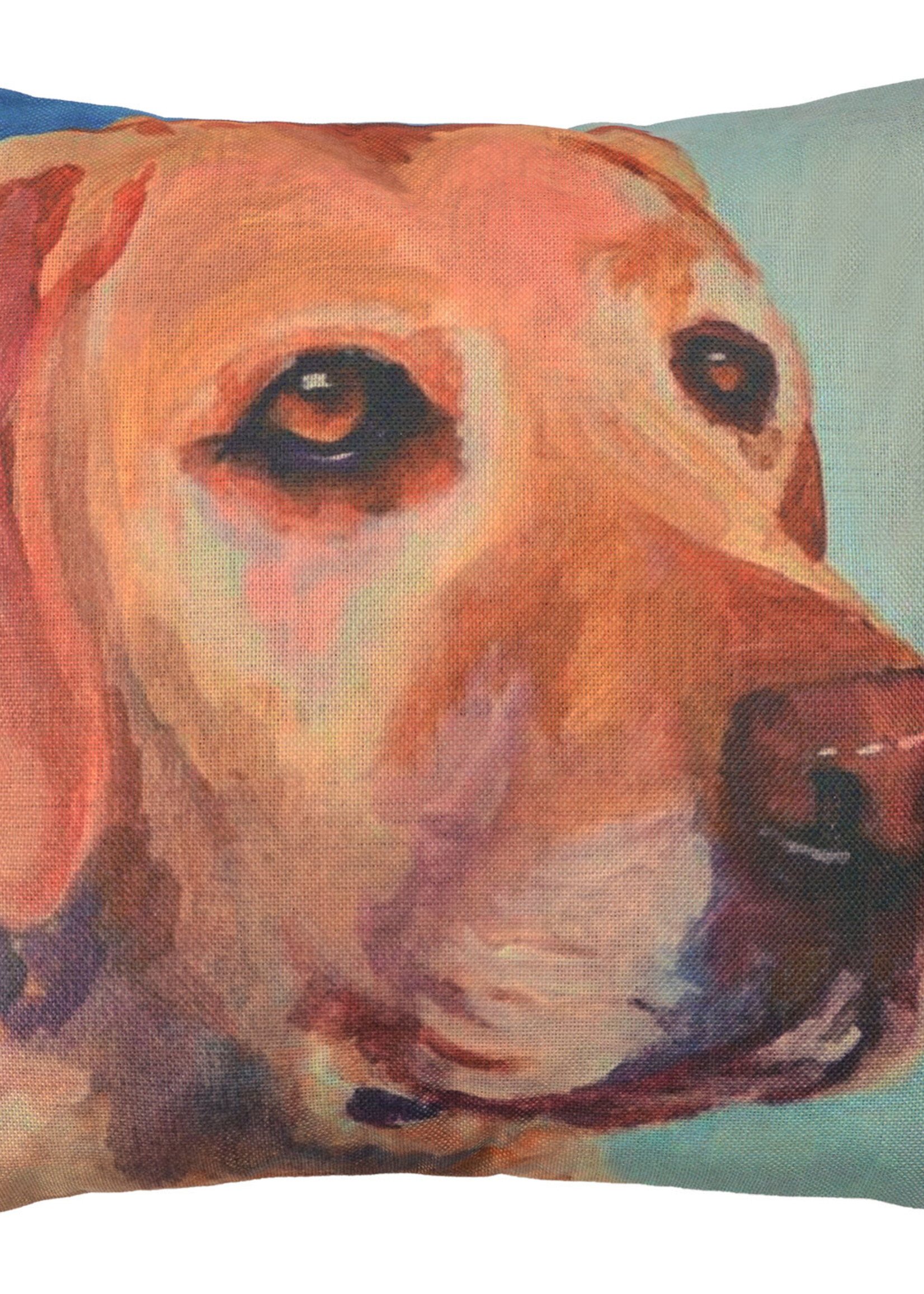 Clayre & Eef Housse de coussin chien 43*43 cm KT021.233