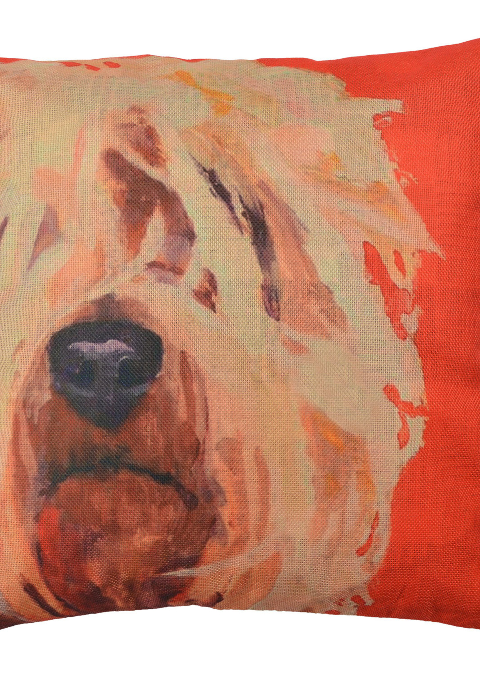 Clayre & Eef Kussenhoes hond 43*43 cm KT021.234