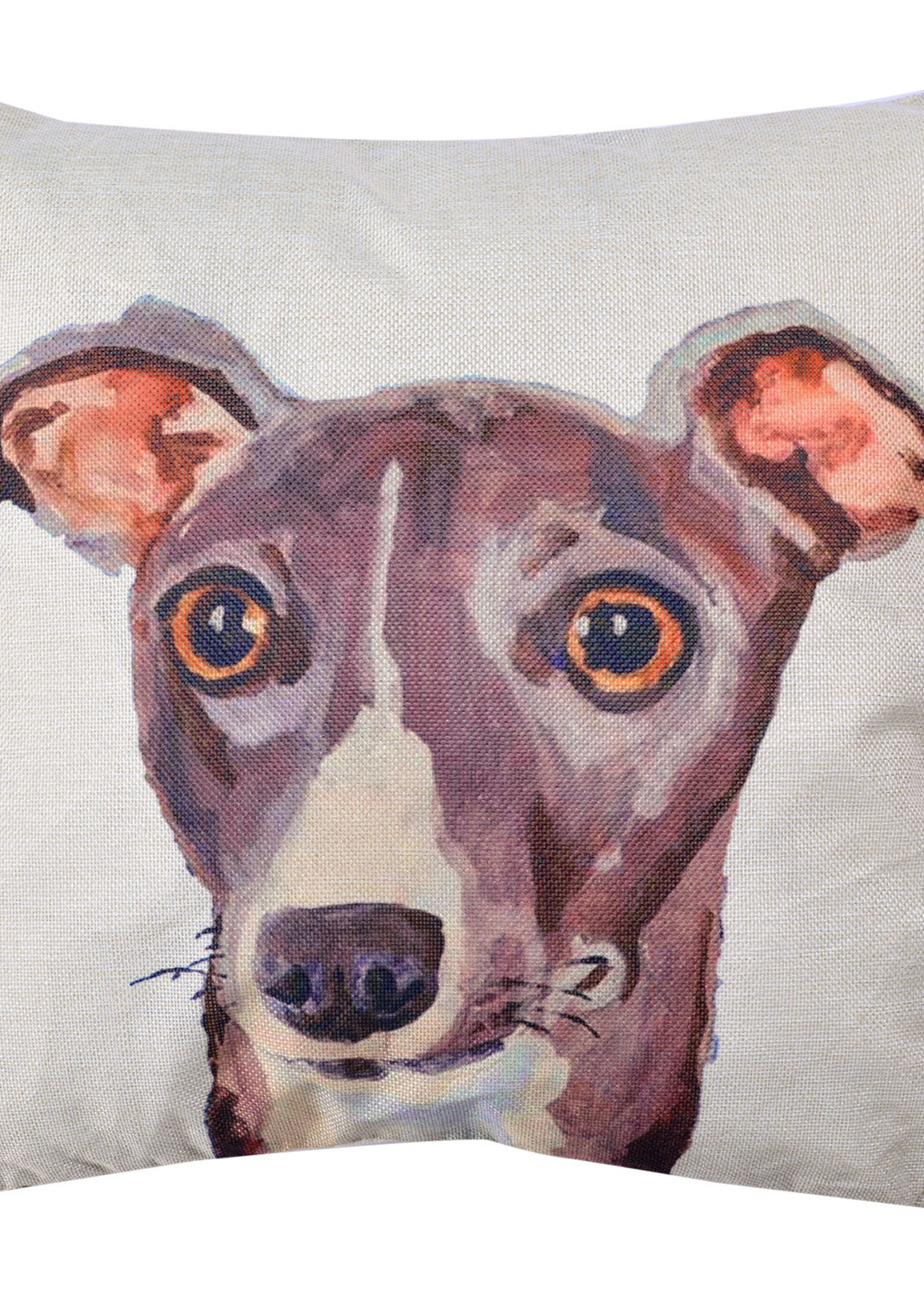 Clayre & Eef Kussenhoes hond 43*43 cm KT021.238