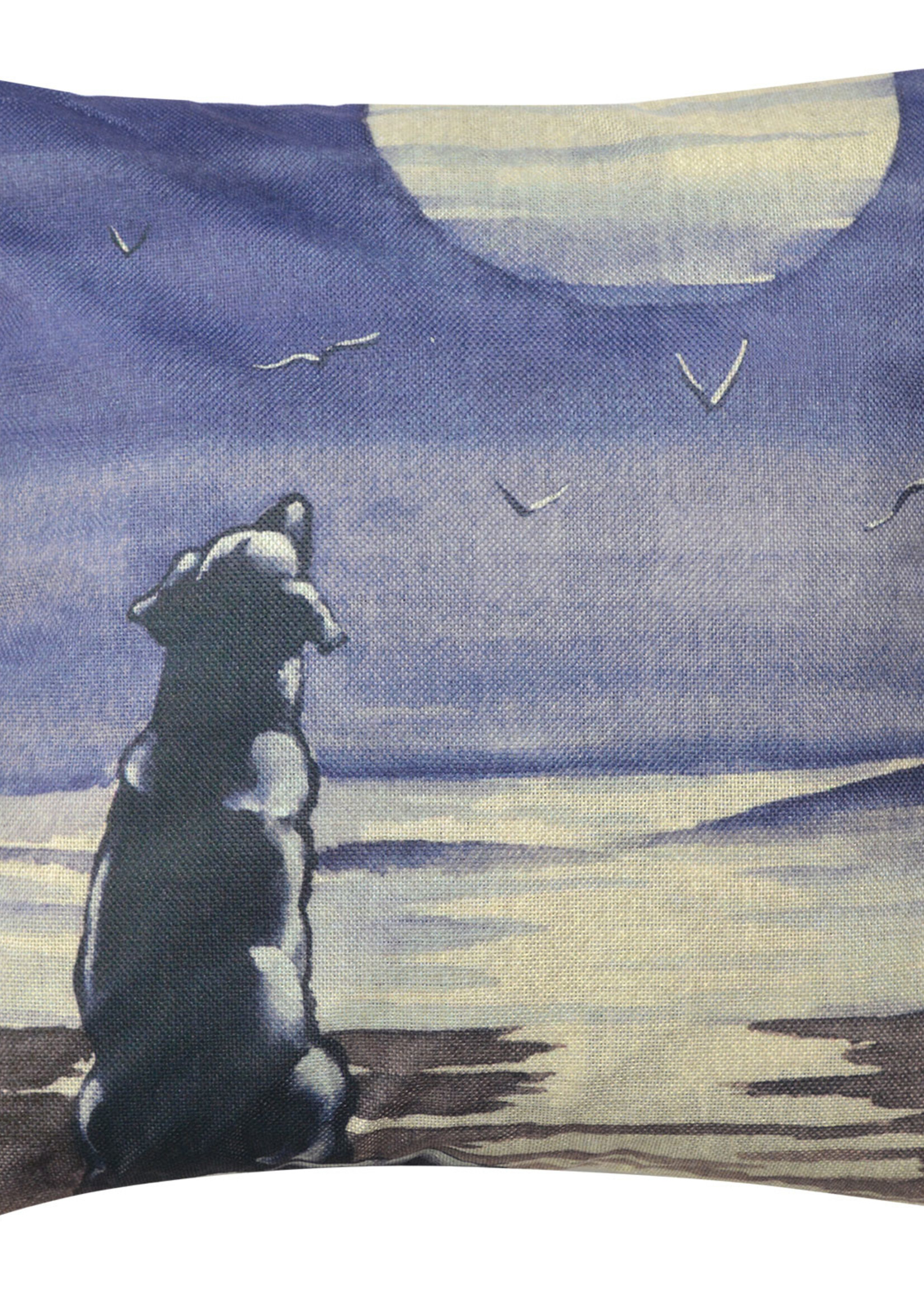 Clayre & Eef Kussenhoes hond 43*43 cm KT021.241