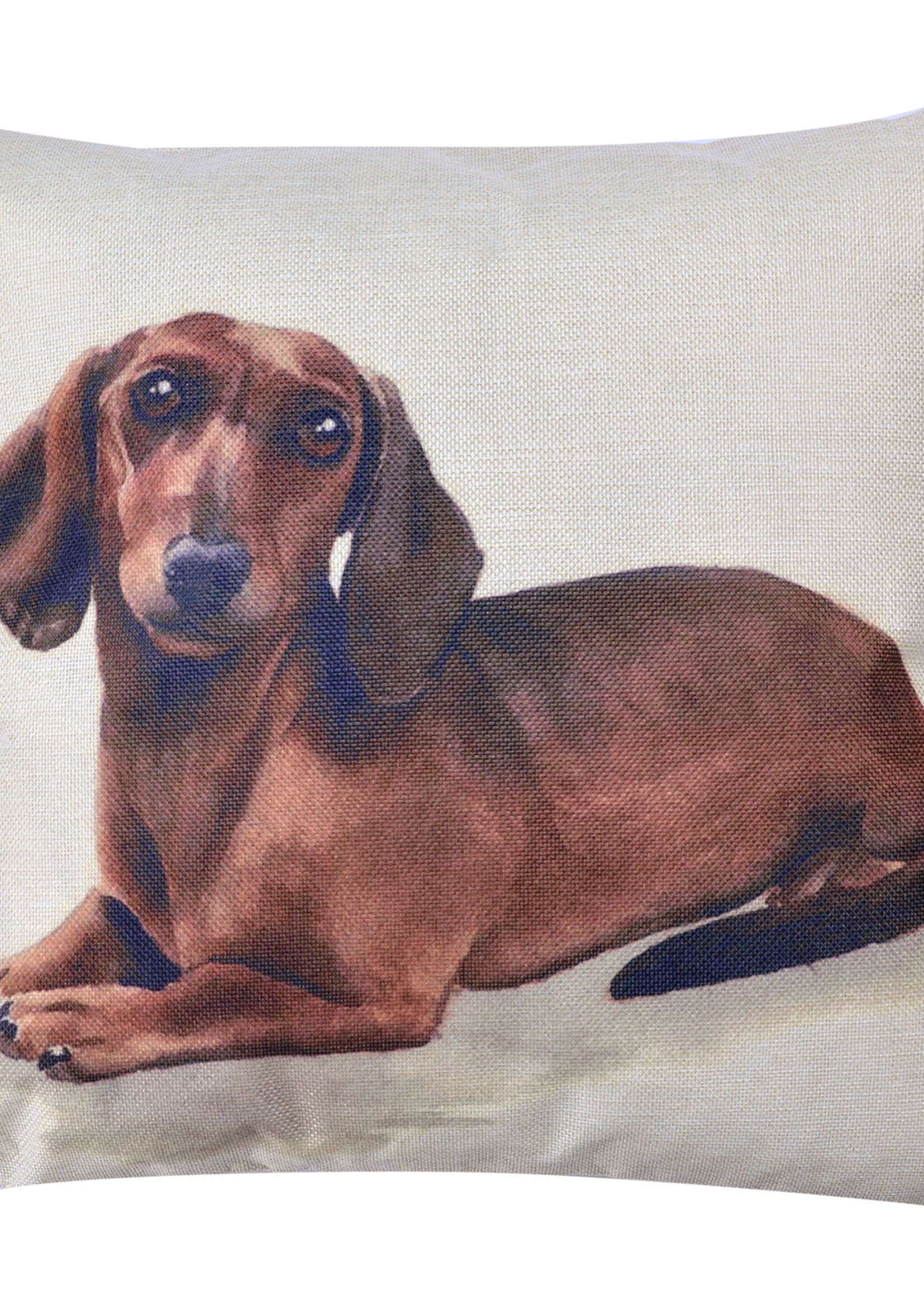 Clayre & Eef Kussenhoes hond 43*43 cm KT021.244