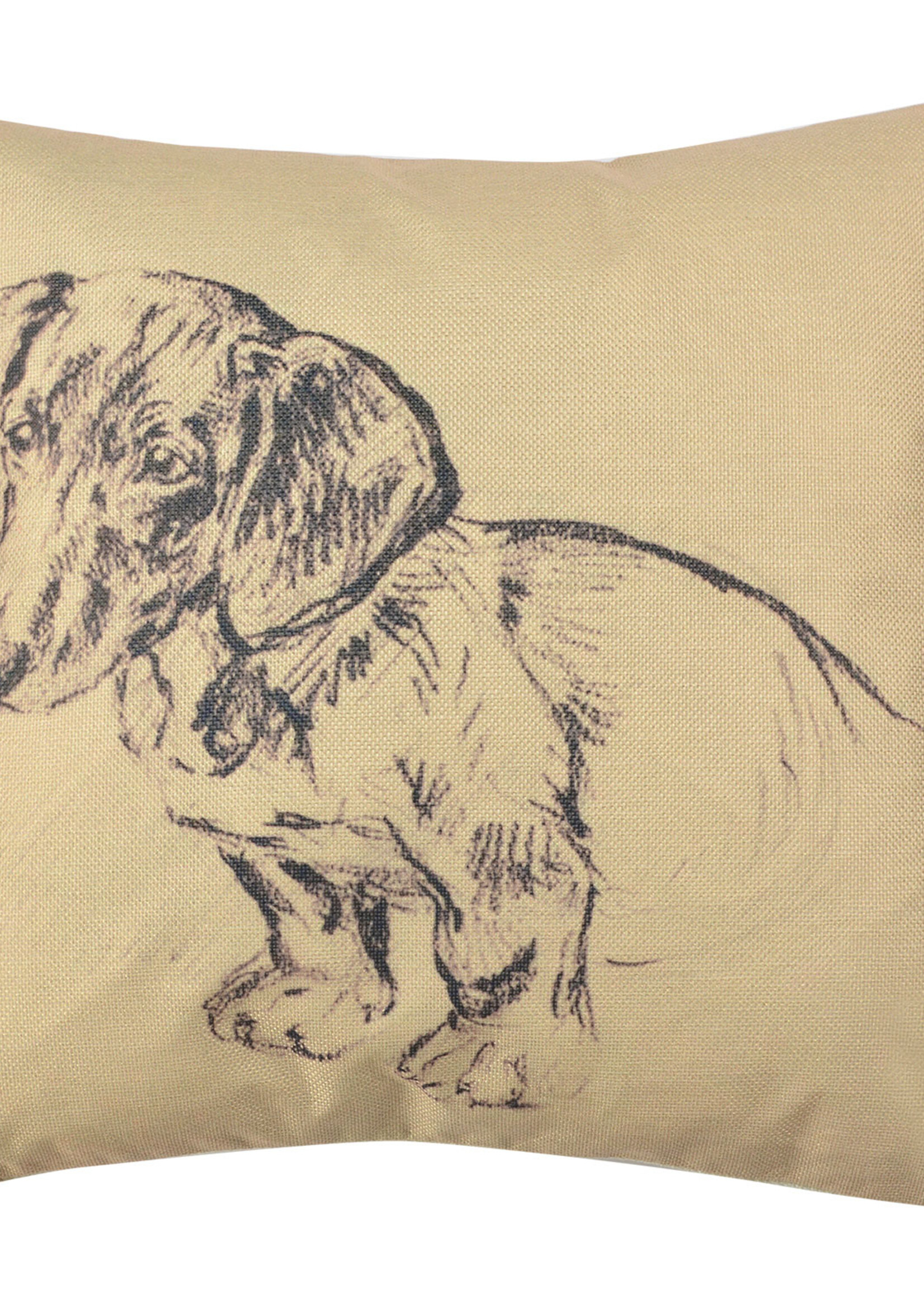 Clayre & Eef Kussenhoes hond 43*43 cm KT021.245