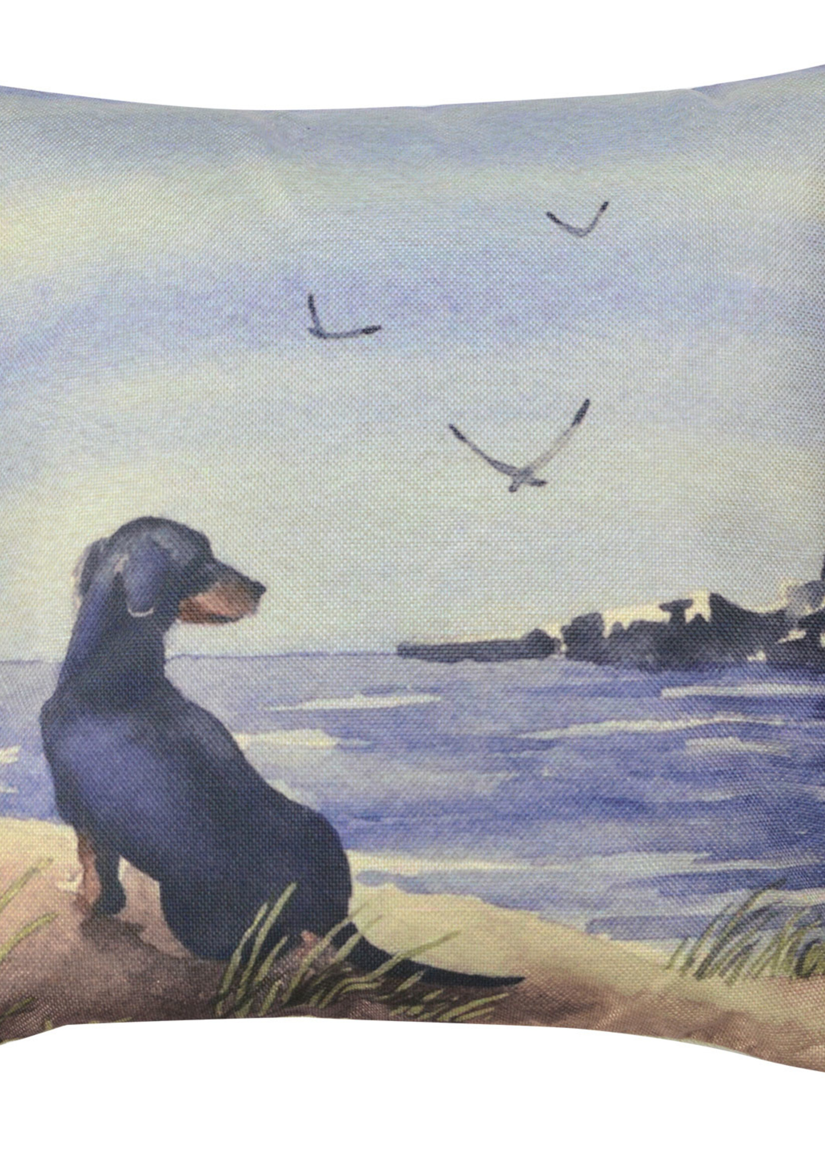 Clayre & Eef Kussenhoes hond 43*43 cm KT021.247