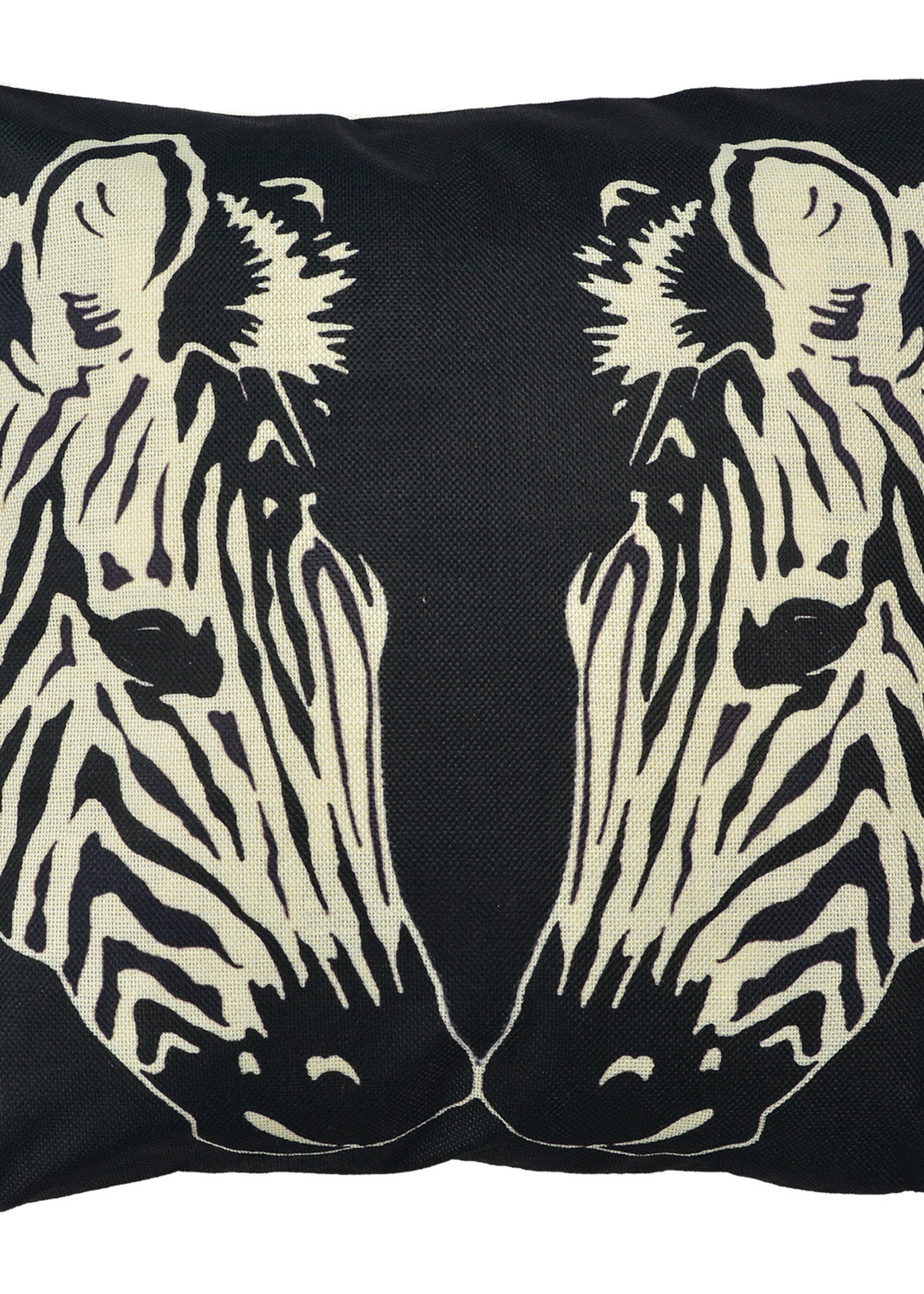 Clayre & Eef Housse de coussin zèbre 43*43 cm KT021.261