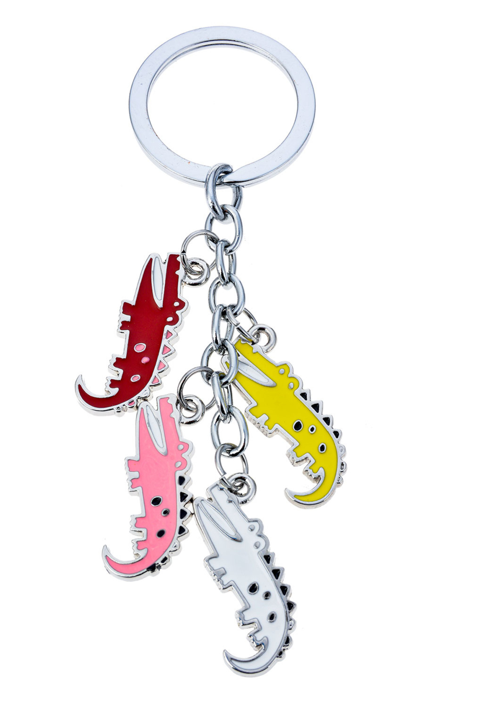 Clayre & Eef Sleutelhanger krokodillen MLKCH0364