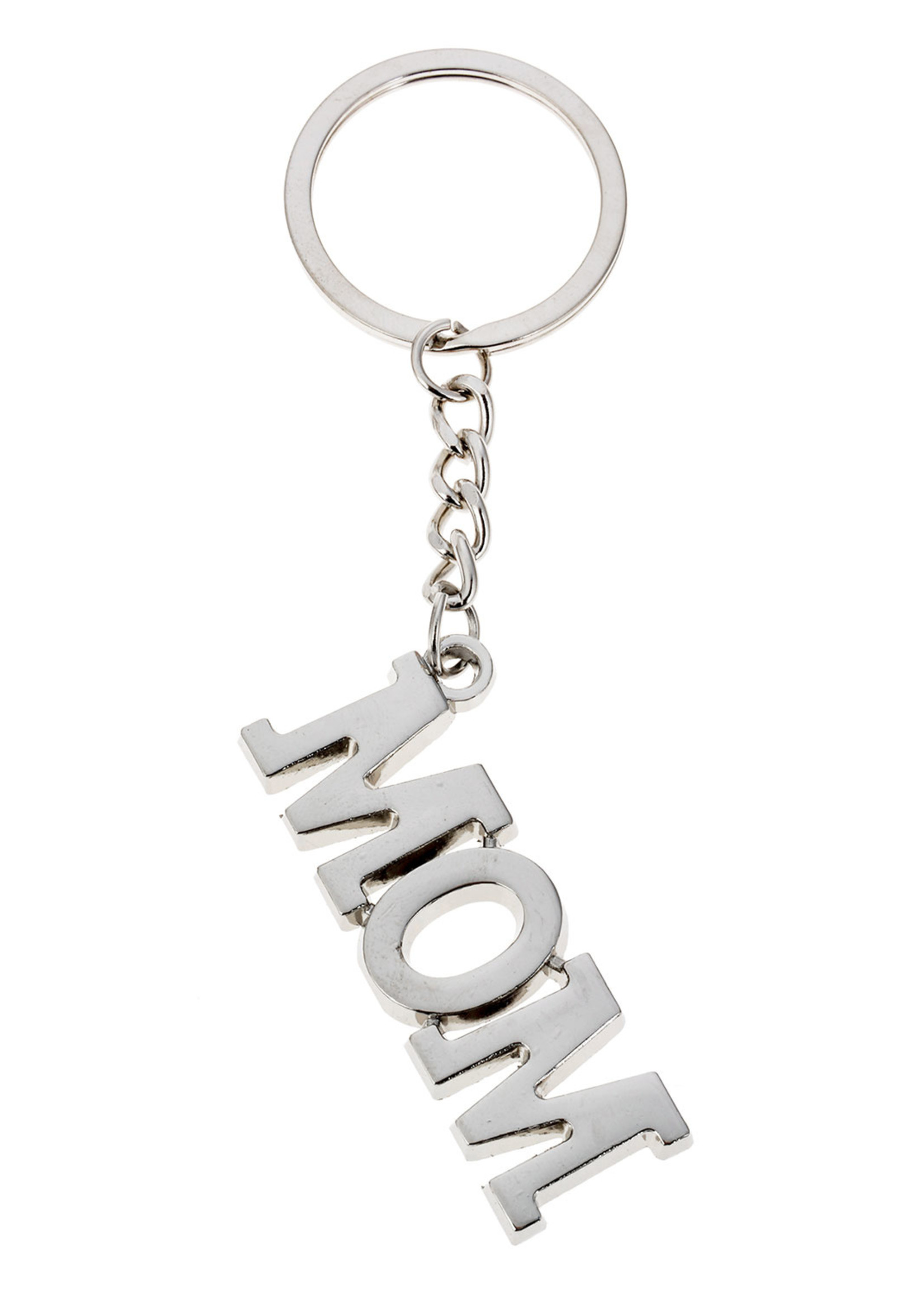 Clayre & Eef Sleutelhanger zilverkleurig MLKCH0369