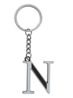 Clayre & Eef Sleutelhanger N zilverkleurig MLKCH0373-N