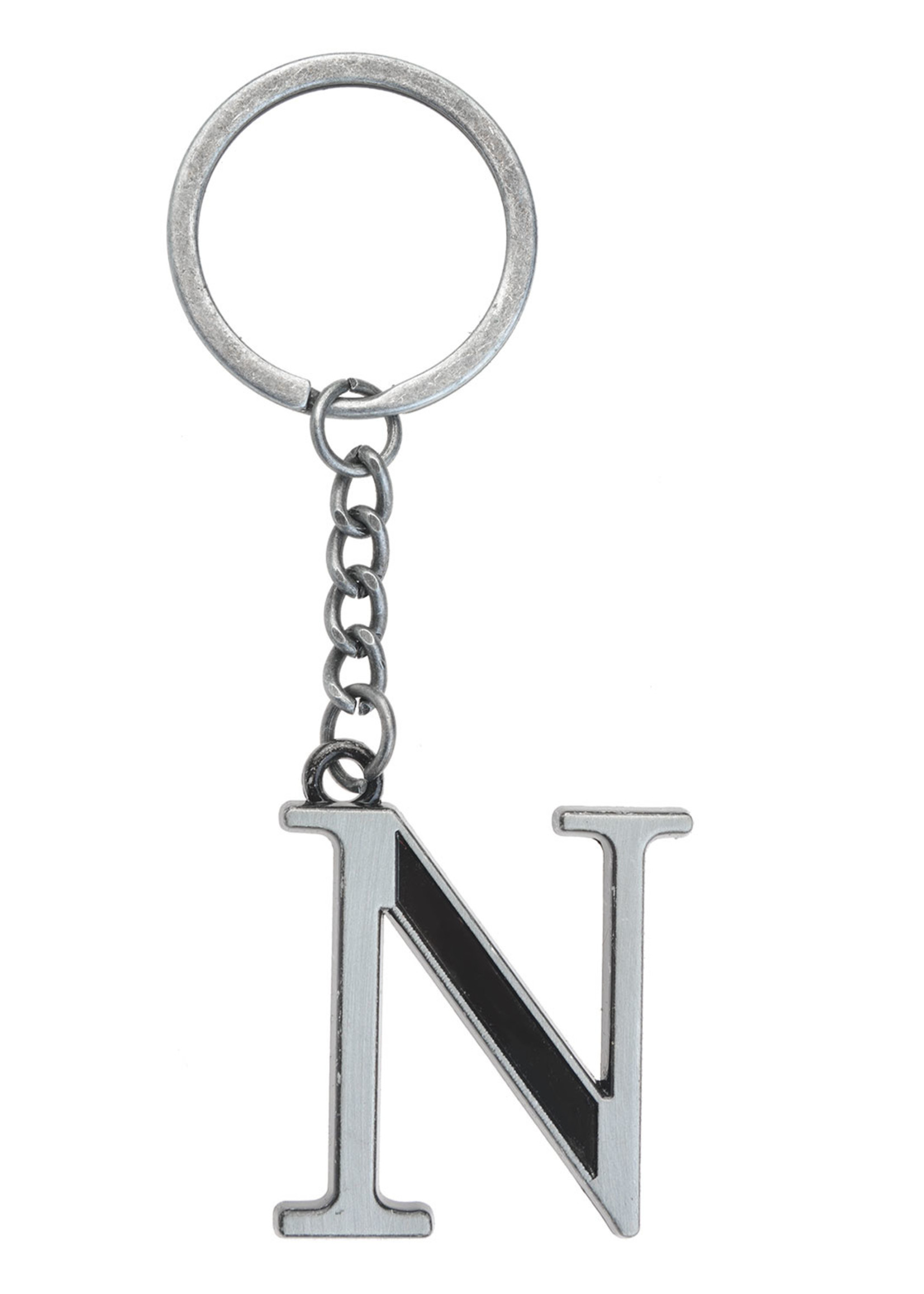 Clayre & Eef Sleutelhanger N zilverkleurig MLKCH0373-N