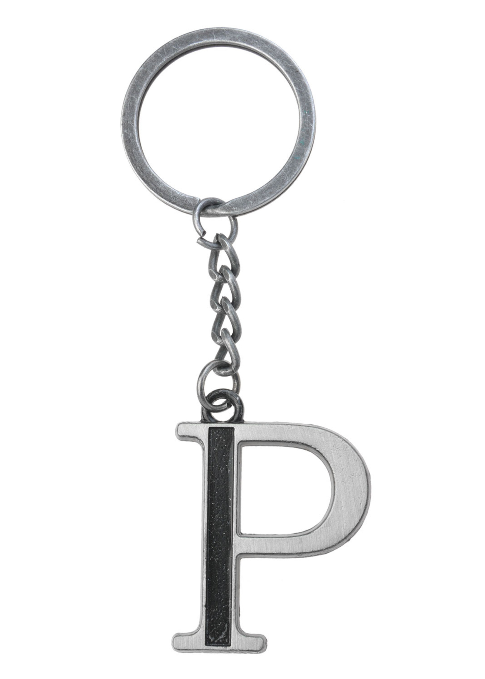 Clayre & Eef Sleutelhanger P zilverkleurig MLKCH0373-P