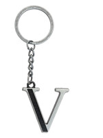 Clayre & Eef Sleutelhanger V zilverkleurig MLKCH0373-V