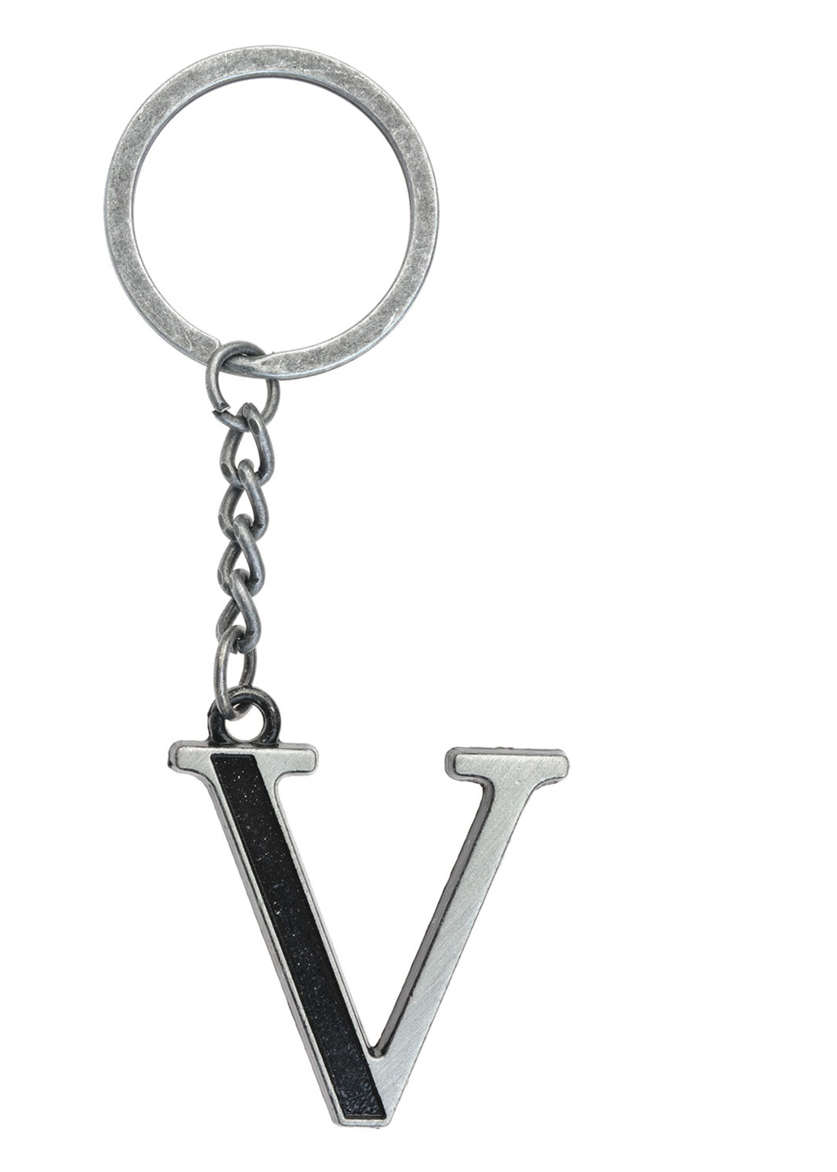 Clayre & Eef Sleutelhanger V zilverkleurig MLKCH0373-V