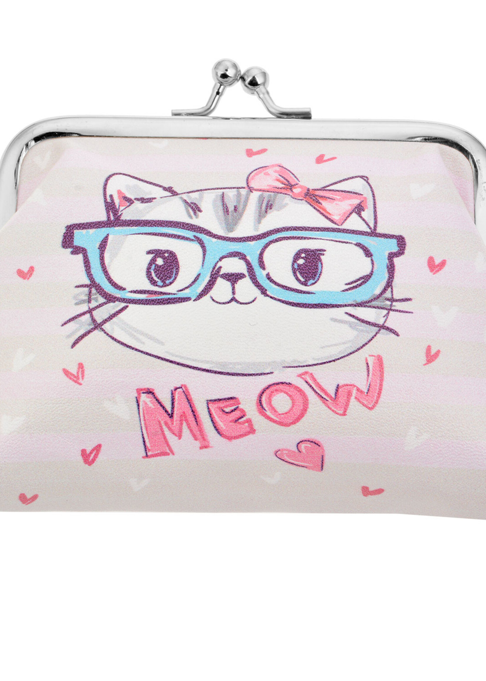 Clayre & Eef Portemonnee 9*12 cm roze MLPU0284