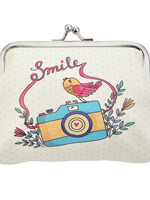 Clayre & Eef Porte-monnaie 9*12 cm multi couleurs MLPU0285