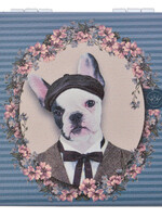 Clayre & Eef Handspiegel 7*7 cm meerkleurig MLSBS0040-09