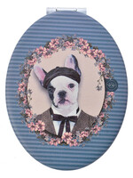 Clayre & Eef Miroir à main 9*7 cm multi couleurs MLSBS0040-10