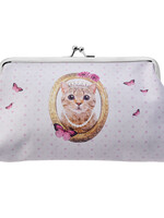 Clayre & Eef Portemonnee 18*10 cm meerkleurig MLSBS0041-05