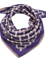 Clayre & Eef Écharpe 70*70 cm violet MLSC0484PA