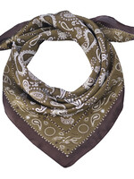 Clayre & Eef Écharpe 70*70 cm vert MLSC0485GR