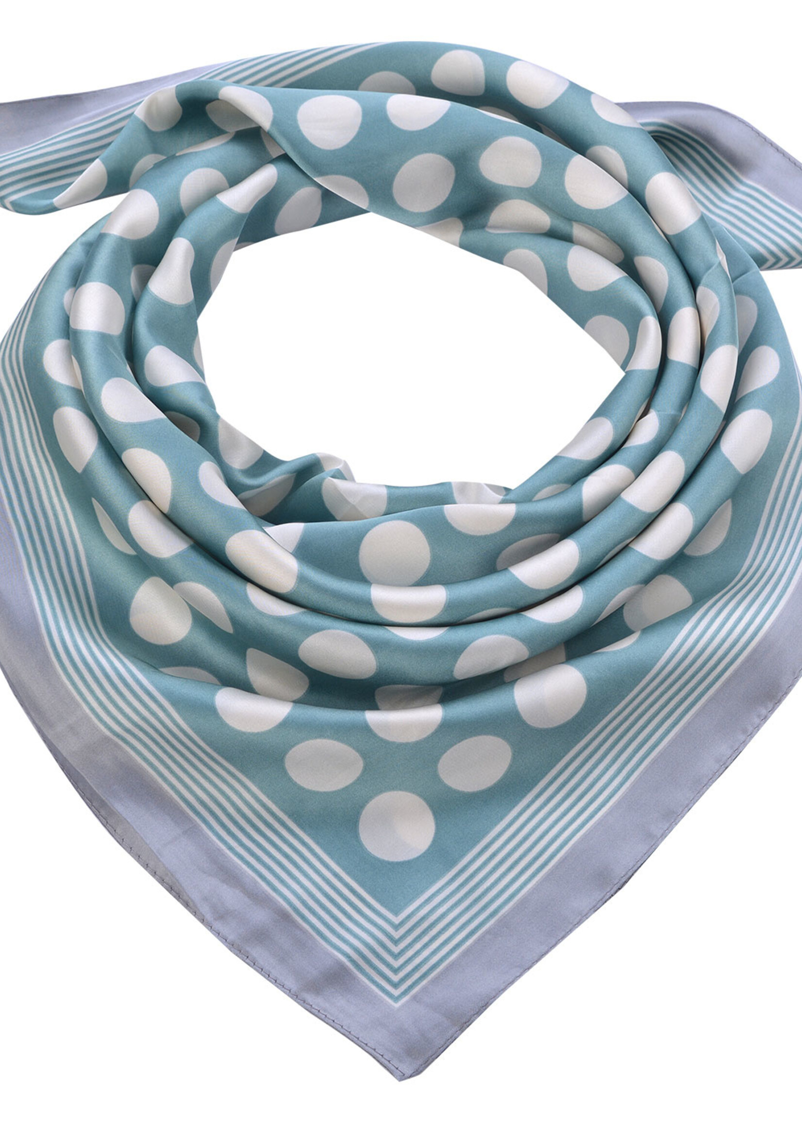 Clayre & Eef Sjaal 70*70 cm groen MLSC0486GR