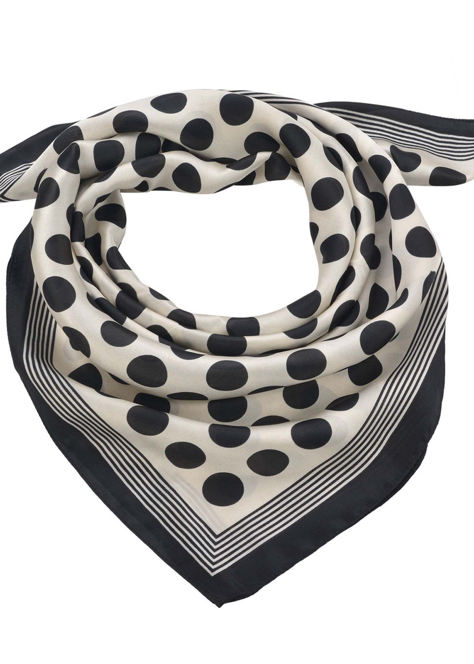 Clayre & Eef Écharpe 70*70 cm blanc MLSC0486W