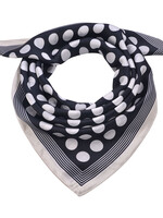 Clayre & Eef Écharpe 70*70 cm noir MLSC0486Z