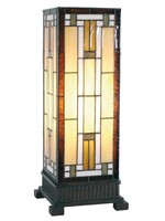 Clayre & Eef Lampe de table Tiffany 18*18*45 cm E27/max 1*60W 5LL-5445