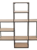 Clayre & Eef Wandrek metaal en hout 72*20*85 cm 50379