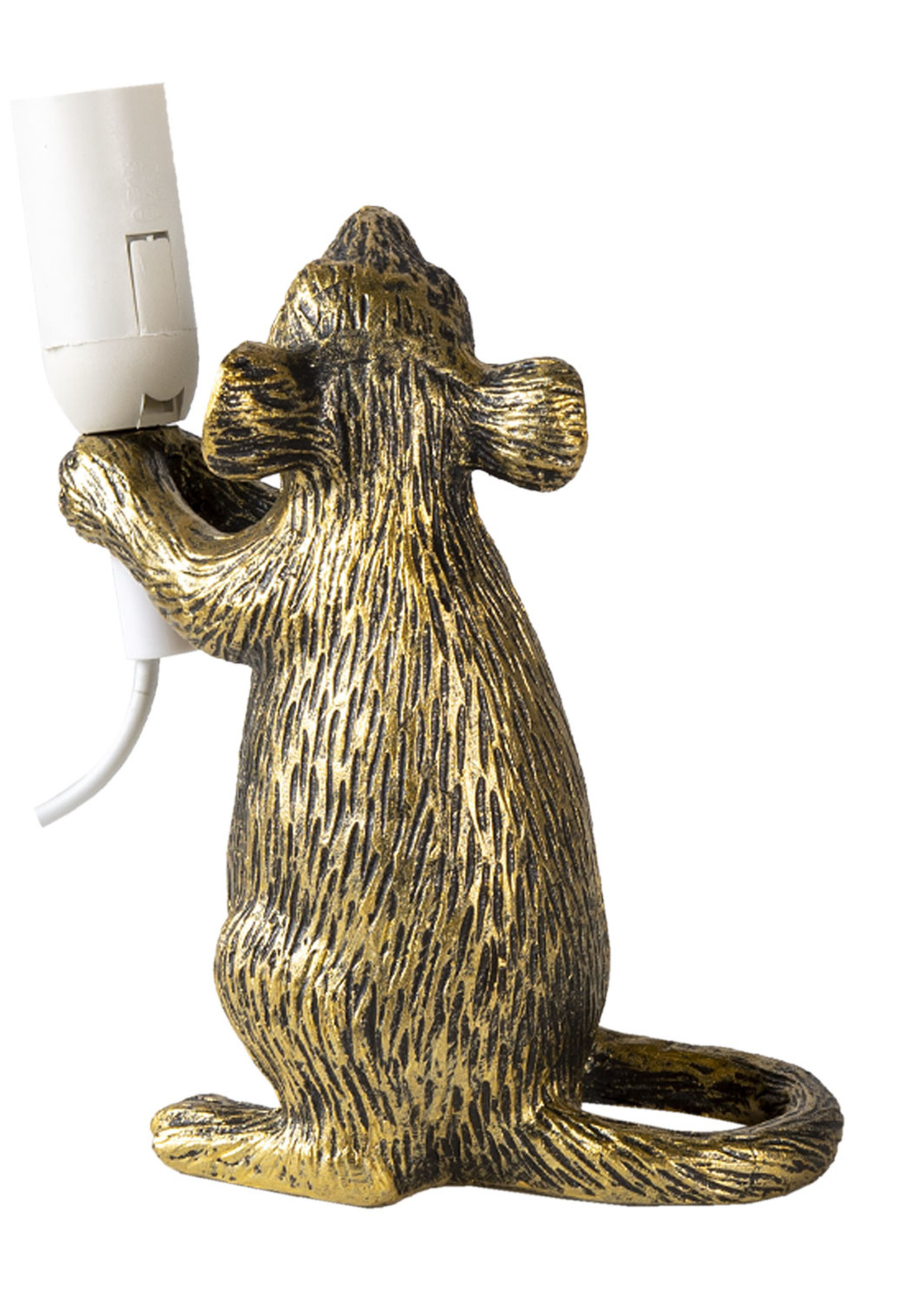 Clayre & Eef Lampenvoet muis 15*8*19 cm E14/max 1*10W 6LMP653