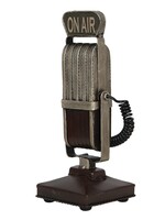 Clayre & Eef Microphone modèle décoratif 9*9*24 cm 6Y4258