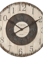 Clayre & Eef Horloge murale Ø 80*5 cm / 1*C 4KL0049