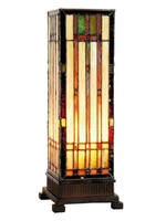 Clayre & Eef Tafellamp Tiffany 12*12*35 cm E14/max 1*40W 5LL-9917