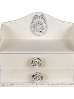 Clayre & Eef Brievenhouder met lades 26*14*20 cm 6H2122