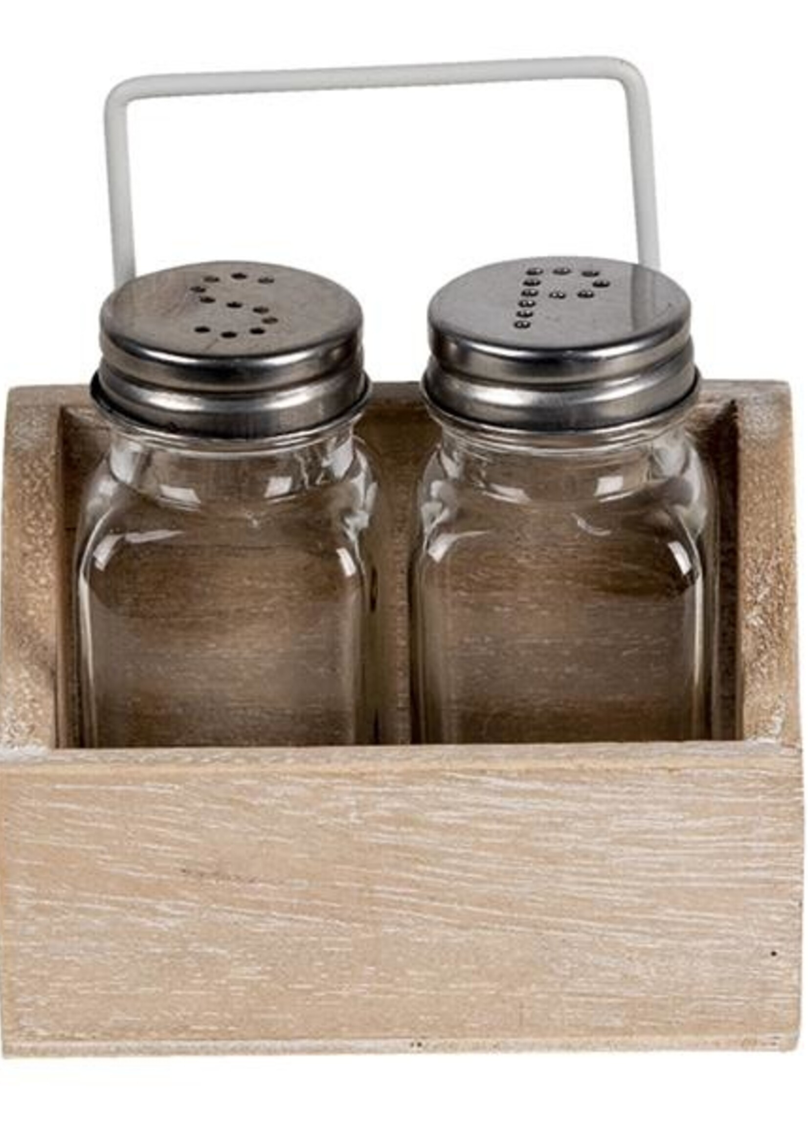 Clayre & Eef Peper- en zoutstel 11*6*12 cm 6H2064