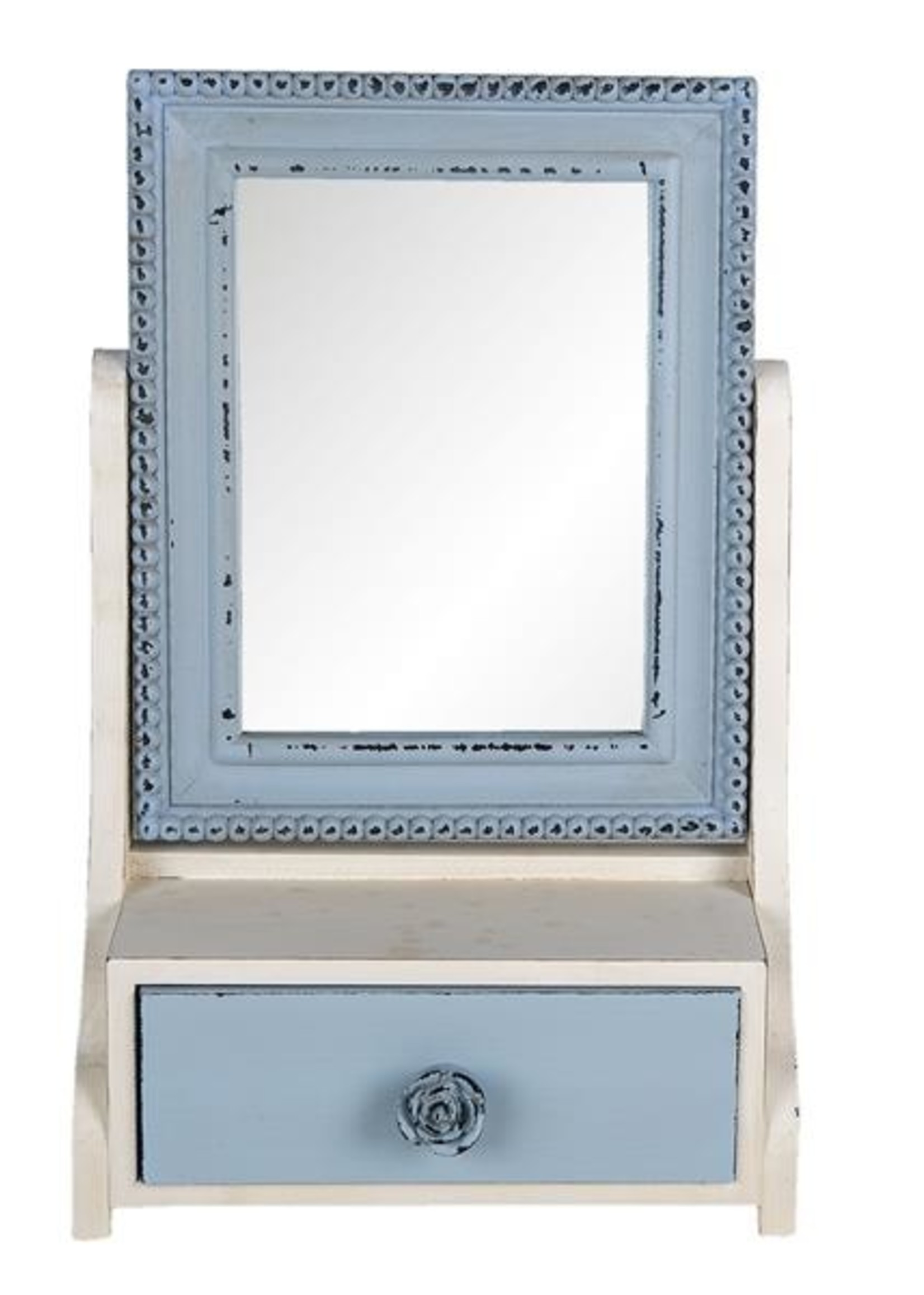 Clayre & Eef Miroir avec tiroir 25*14*38 cm 62S242
