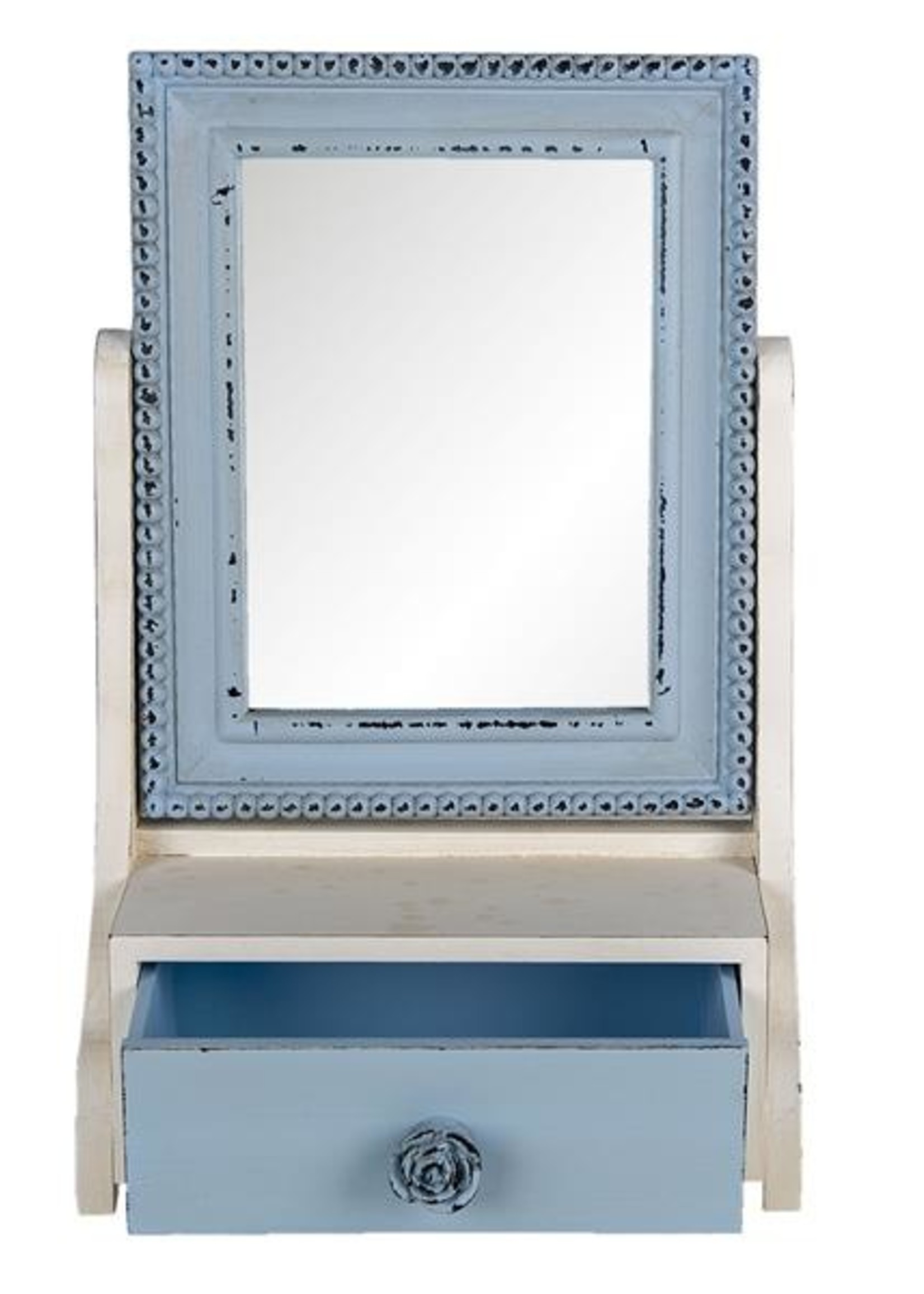Clayre & Eef Spiegel met lade 25*14*38 cm 62S242