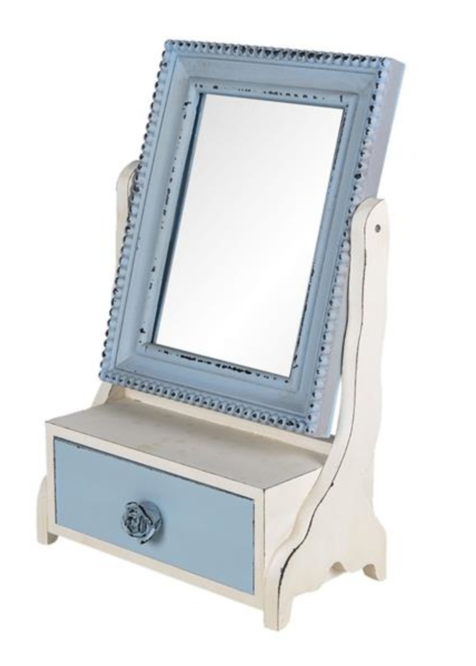 Clayre & Eef Miroir avec tiroir 25*14*38 cm 62S242